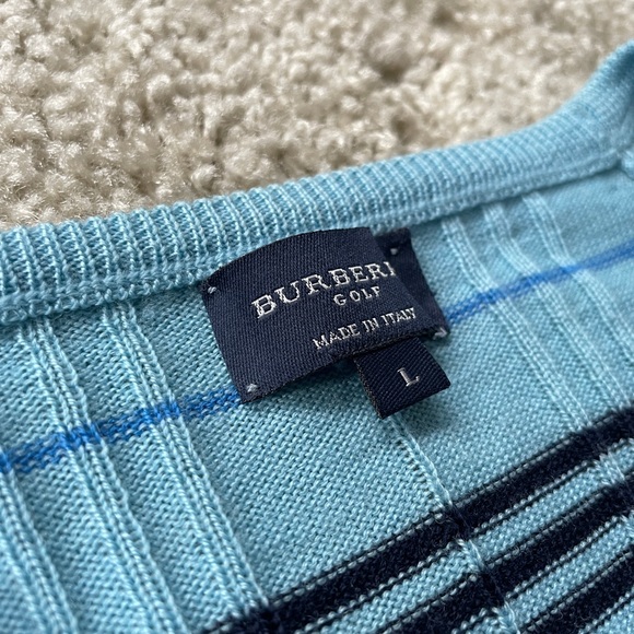 Burberry mens L authentic sweater merino wool - Picture 2 of 3